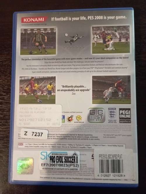 PES 2008: Pro Evolution Soccer [PS2]